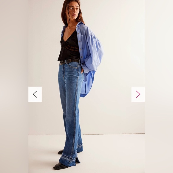 Free People We The Free Fosse Flare Jeans - Picture 3 of 10